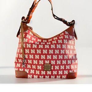 Dooney & Bourke Pink and Tan Hobo Bag